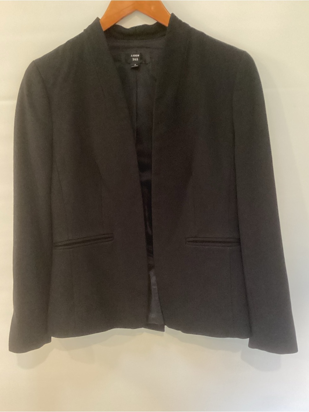 J. Crew 365 Women’s Black Open Front Blazer